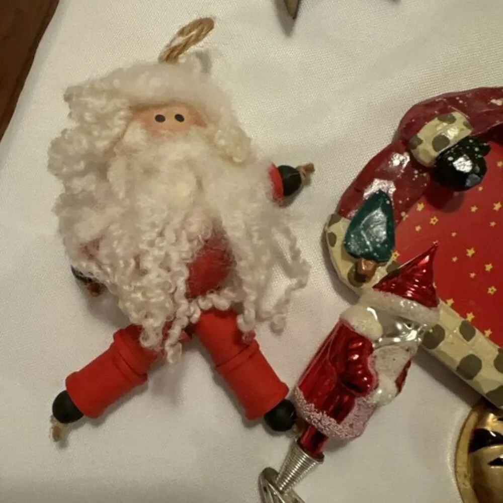 Lot of 11‎ Vintage & Modern Christmas Ornaments Mid West Crate & Barrel Japan